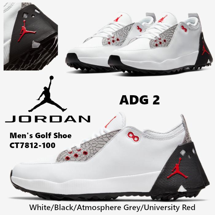 ジョーダン JORDAN ADG 2 メンズ ナイキ ゴルフシューズ ホワイト スパイクレス ナイキゴルフ 大きなサイズ有 CT7812