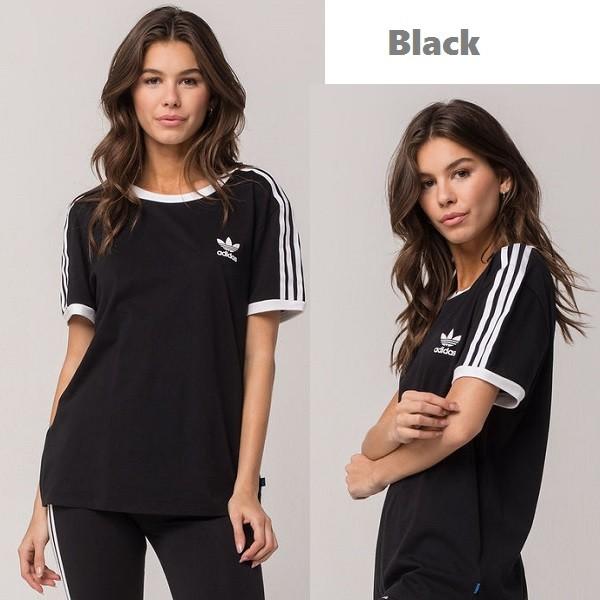 adidas originals 3 stripes ringer tee