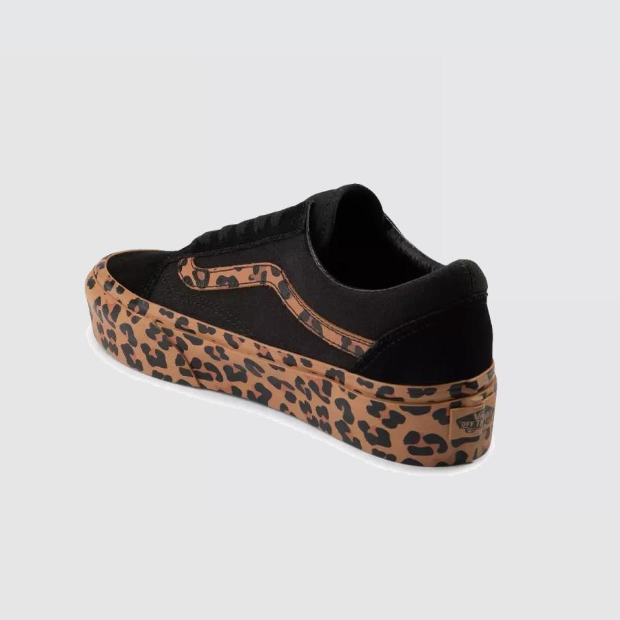 vans platform leopard print