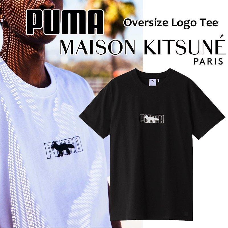 プーマ × メゾンキツネ PUMA x MAISON KITSUNE Oversized Tee オーバーサイズ Tシャツ ユニセックス コラボ  530434_02 US正規品 送料無料 US直輸入 :m144Puma-kitsune-oversized-tee:ams closet - 通販  - 