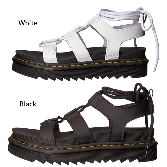 Dr Martens ドクターマーチン Nartilla サンダル レースアップサンダル レザー ブラック ホワイト レディース 厚底 正規品 送料無料 Us直輸入 Tmk180drm Nartilla Sandals Ams Closet 通販 Yahoo ショッピング