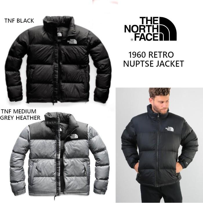 The North Face ノースフェース  Retro Nuptse Jacket レトロ ヌプシ ダウンジャケット アウター メンズ  ブラック グレー 正規品・送料無料・US直輸入 : tmknfnuptce jacket bk grey : ams closet