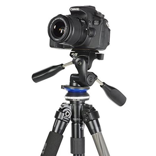 SLIK 三脚・雲台アクセサリー レベリングユニット2 水平微調整用 206713     商品情報    雲台と三脚の間に取り付け、水平出しを簡単に行うことができます。水平のまま雲台を回転したい、動画撮影の必需品。ロックの位置を選ばない回転式のロックを採用。調整角度は15(± Q1075750494(9565円)