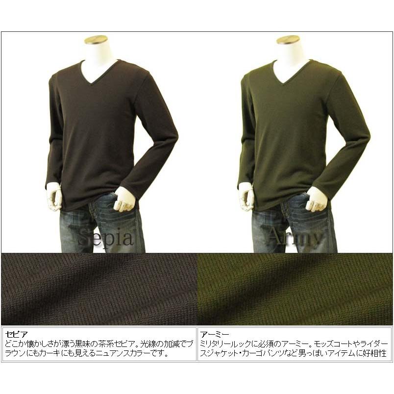 メンズ クルーネックニット Vネックニット ハイネックニット ルーズネックニット メリノウール100% 日本製 日本紡績糸 送料無料 トップス |  | 19