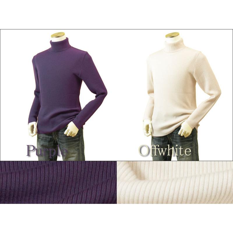 訳あり メンズ リブタートルネックニット カシミヤキャメルブレンド 日本製 日本糸 |  | 02