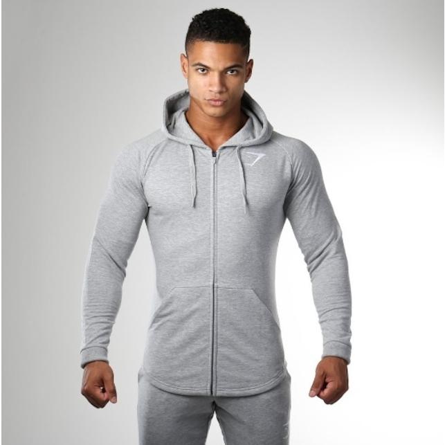 　ジムシャーク  ARK ジップ　フーディー　サイズＭ GymShark ジムシャーク Ark Zip Hoodie フーディ - ライトグレー