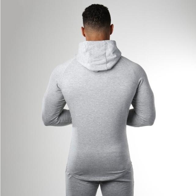 GymShark ジムシャーク Ark Zip Hoodie フーディ - ライトグレー