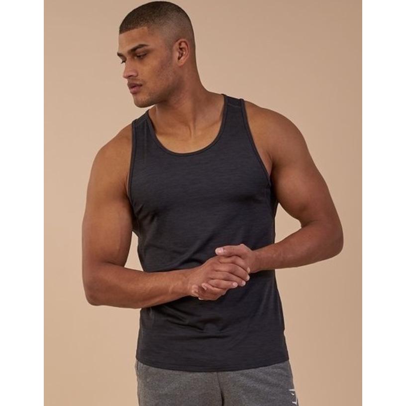 GymShark ジムシャーク vertex tank ? ブラック【black marl】 メーカー直輸入品! Mサイズ 9103809m