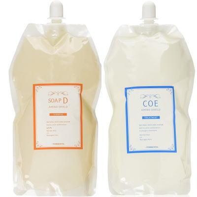 アミノシールド ソープD＆COE詰替用 1000ml セット トレンツ アミノシールド ソープD 1000ml + COE トリートメント セット