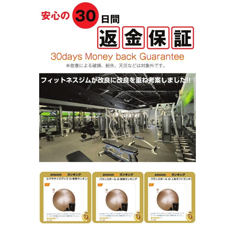 バランスボール ヨガボール 65cm アンチバースト 耐荷重500kg 椅子 腰痛予防 ダイエット フットポンプ付き Amugis Amu Bl65 Amugis Official 通販 Yahoo ショッピング