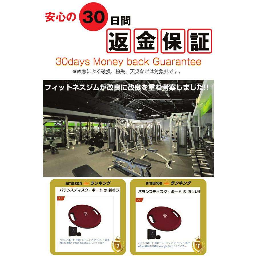 バランスボード スライドディスク付 直径40cm 耐荷重量150kg 運動不足解消 子供 大人 体幹トレーニング ダイエット リハビリ ケガ予防 amugis |  | 05