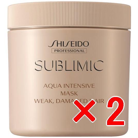 資生堂 シセイドウ ／ サブリミック／ アクアインテンシブ マスク Ｗ：弱った髪用  680g【2個セット】 資生堂 シセイドウ ／ サブリミック／ アクアインテンシブ マスク W