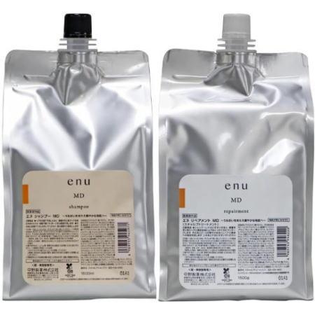 送料無料 ナカノ ／ エヌ シャンプー MD 1500ml ＆ リペアメント MD 1500g 詰替セット 送料無料 ナカノ ／ エヌ シャンプー MD 1500ml ＆ リペアメント 1500g