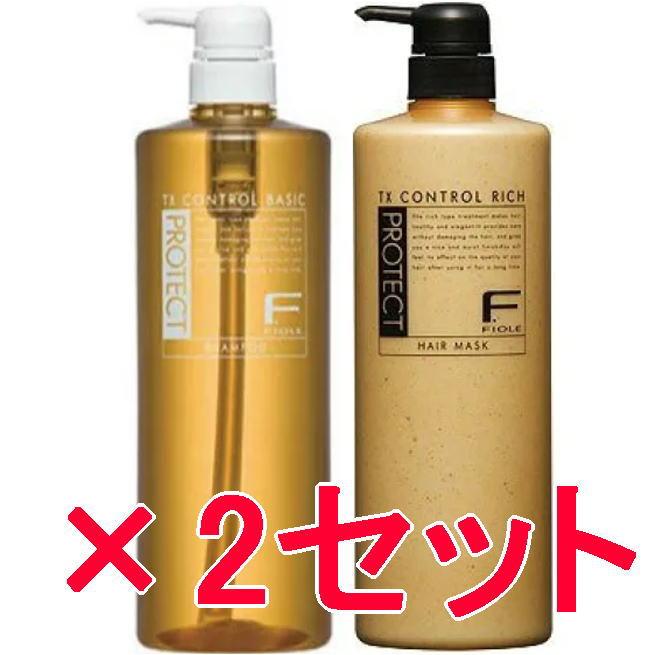 【全商品ポイント10倍！10/14 20:00-10/17 9:59まで】フィヨーレ FIOLE Fプロテクト ベーシックシャンプー 1000ml ＆ リッチマスク 1000g  ポンプ 2セット フィヨーレ FIOLE Fプロテクト ベーシックシャンプー 1000ml ＆ リッチ