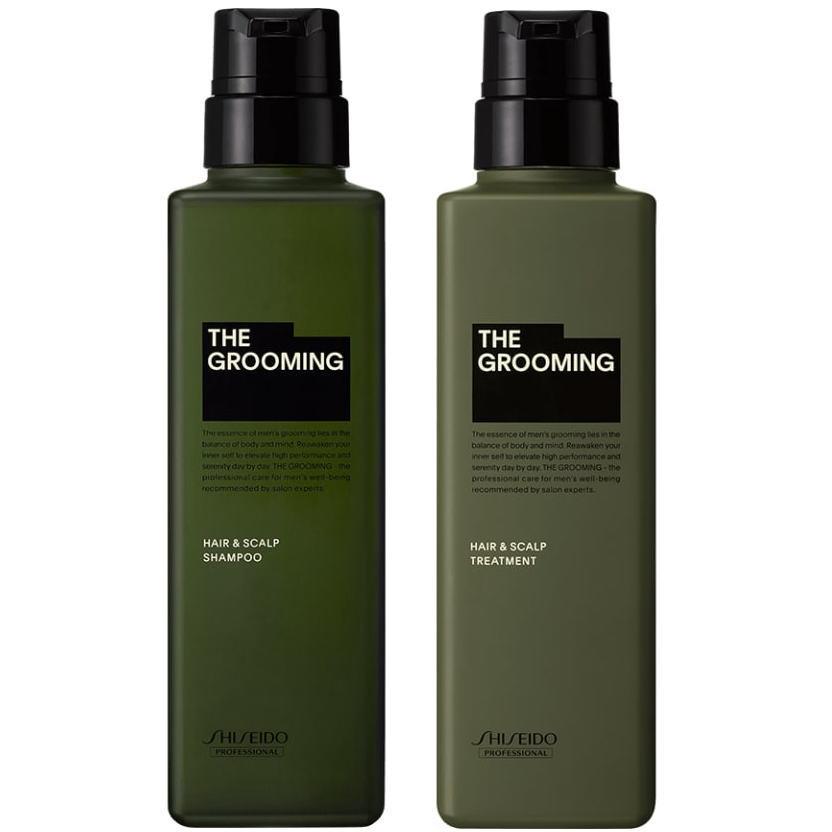 資生堂 シセイドウ ／ MEN ／ ザ・グルーミング シャンプー  500ml ＆ トリートメント 500g  セット 資生堂 シセイドウ ／ MEN ザ・グルーミング シャンプー 500ml