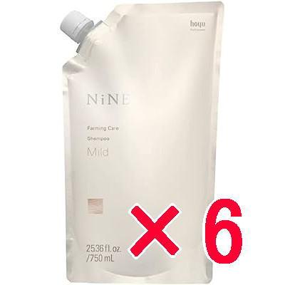 ホーユー hoyu ／ NiNE ナイン ファーミングケア シャンプー  750ml  詰替え パウチ【6個】 ホーユー hoyu ／ NiNE ナイン ファーミングケア シャンプー 750ml 詰