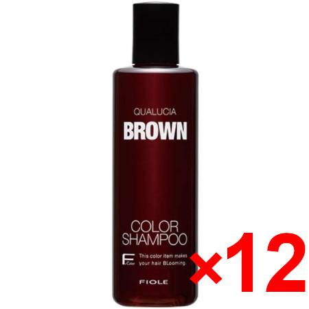 送料無料 フィヨーレ FIOLE ／ クオルシア カラーシャンプー ブラウン 250ml 12個セット 染毛料 送料無料 フィヨーレ FIOLE ／ クオルシア カラーシャンプー ブラウン