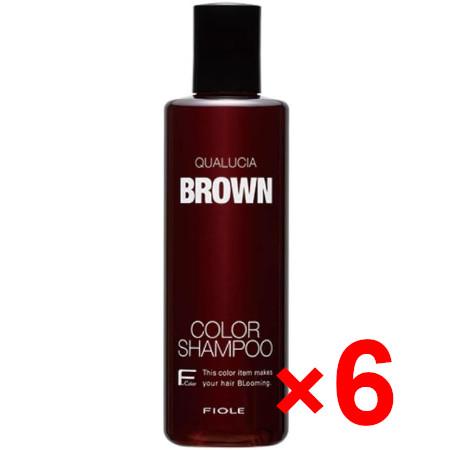 送料無料 フィヨーレ FIOLE ／ クオルシア カラーシャンプー ブラウン 250ml 6個セット 染毛料 送料無料 フィヨーレ FIOLE ／ クオルシア カラーシャンプー ブラウン