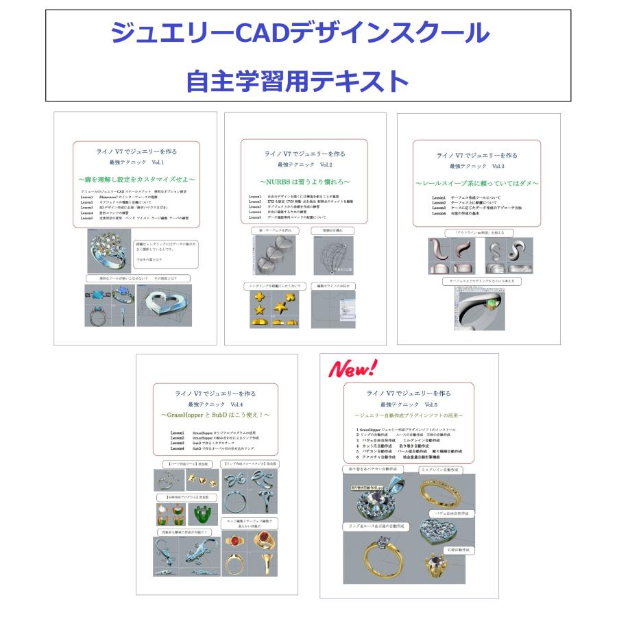 〈Windows版 ライノV7 V8でジュエリーを作る最強テクニック　Step1　〉自主学習用教材セット | 