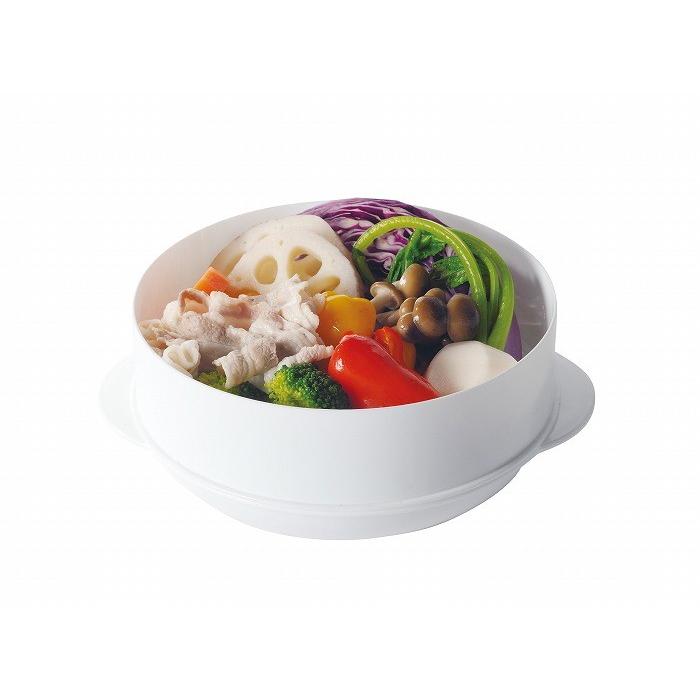 簡単便利レンジde2段スチーマー レンジ専用蒸し器 キッチン 電子