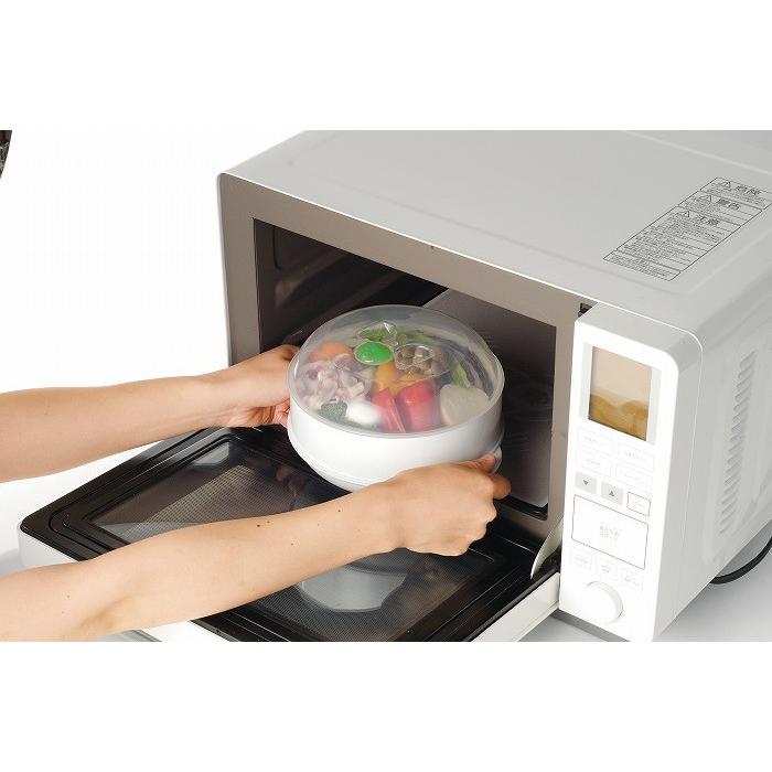 簡単便利レンジde2段スチーマー レンジ専用蒸し器 キッチン 電子