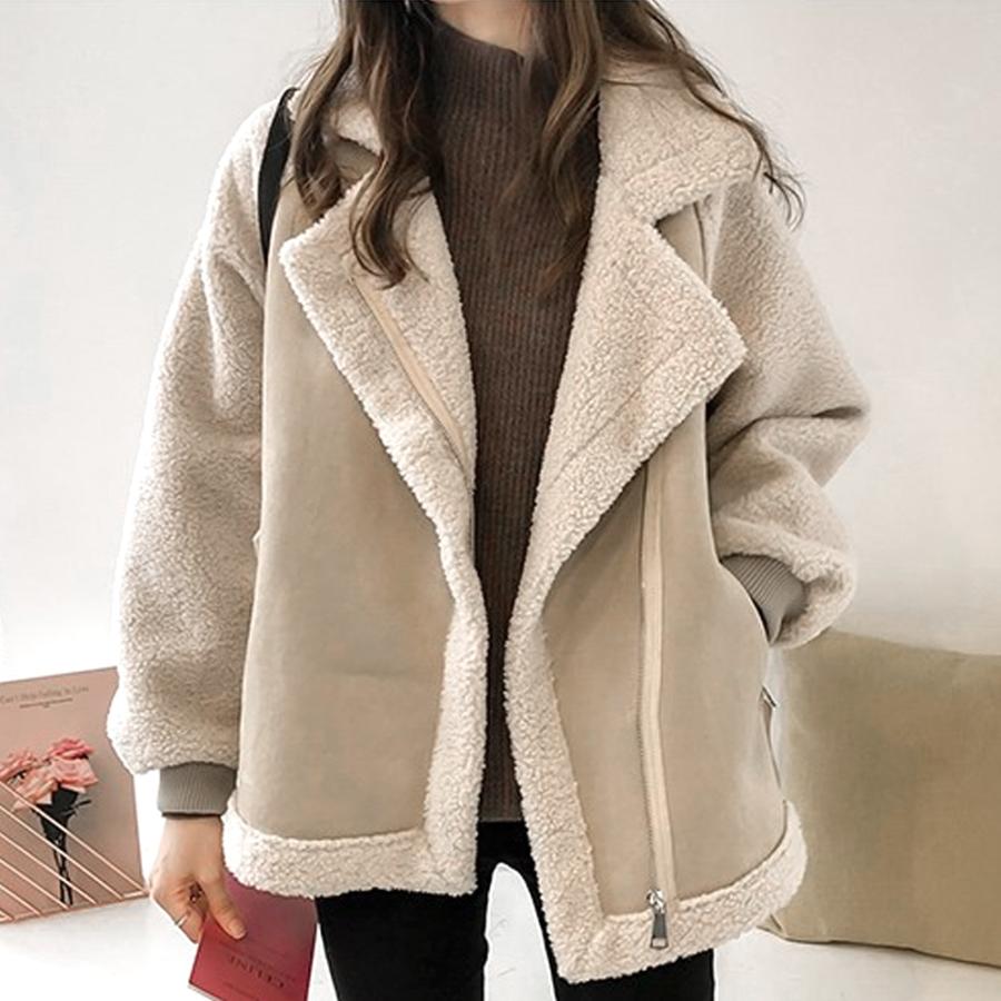 ボアジャケット レディース アウター 長袖 秋服 冬服 10代 20代 30代 