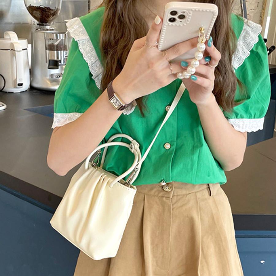 2WAYミニポシェット レディース かばん ショルダーバッグ 無地 10代 20