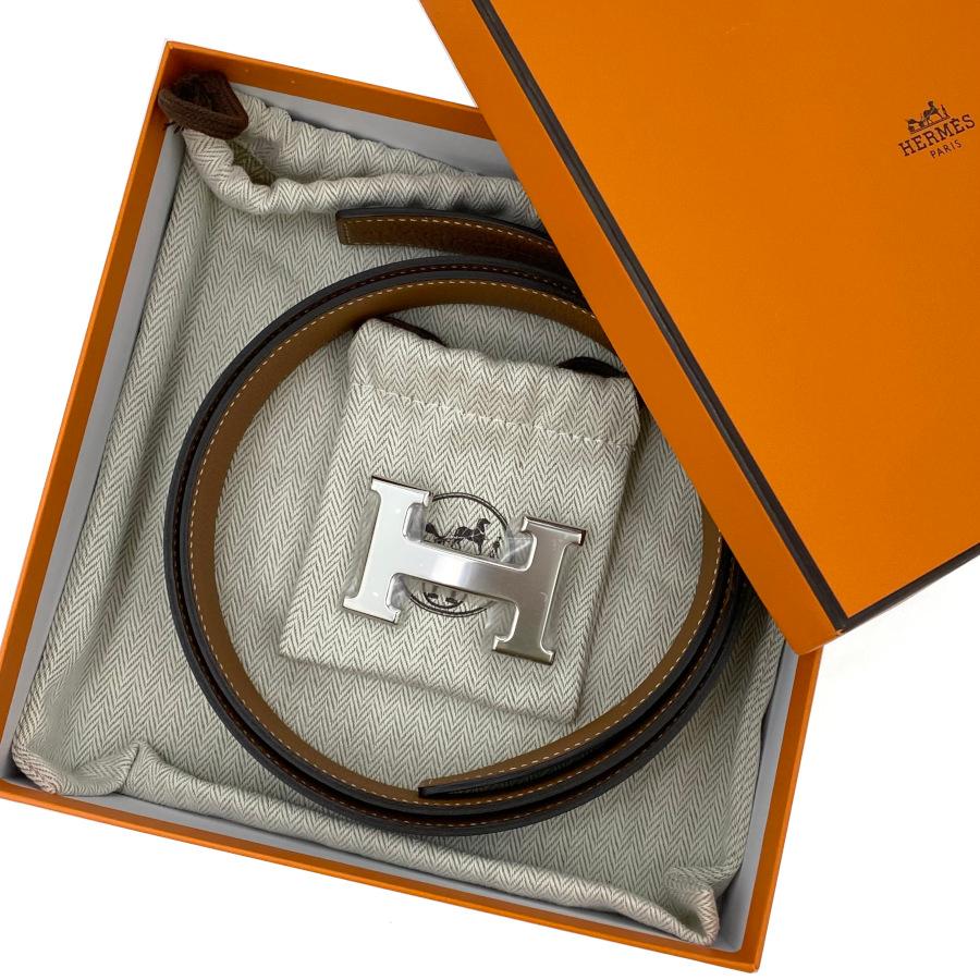 新品】エルメス HERMES ベルトバックル 《H》 & リバーシブルベルト 32 