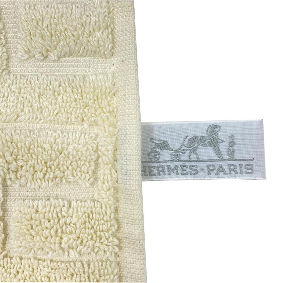 エルメス HERMES ゲストタオル ステアーズ ナチュラル コットン100