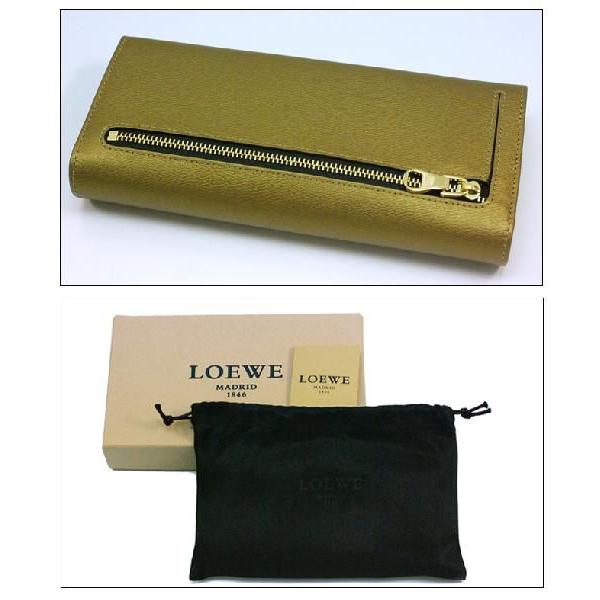 ロエベ 財布 LOEWE 長財布 型押し アナグラム・シグネチャー ゴールド 118-30-F11-OLDGOLD   レディース メンズ ブランド 新作｜amulet｜03