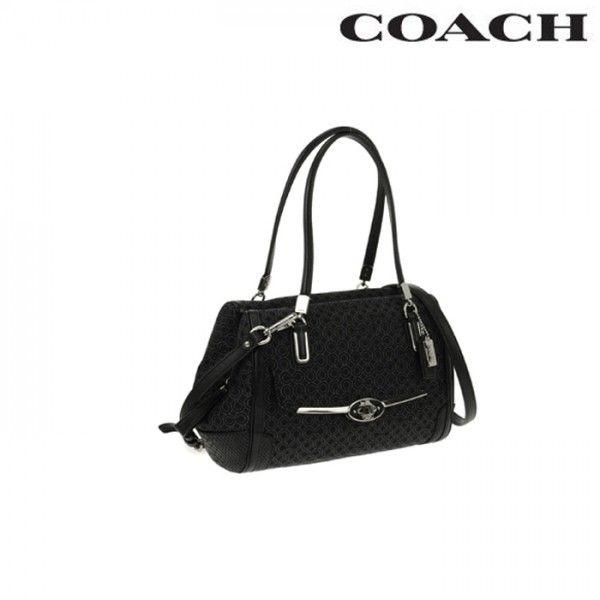 コーチ バッグ COACH マディソン オプアート パールエッセント スモール マデリン ハンドバッグ / ブラック 27848 SVBK/メンズ/レディース