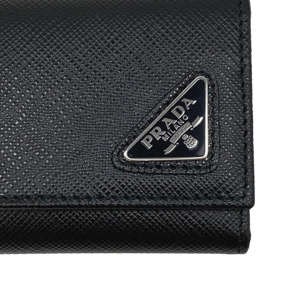 プラダ PRADA キーケース キーホルダー 6連 サフィアーノ レザー キー