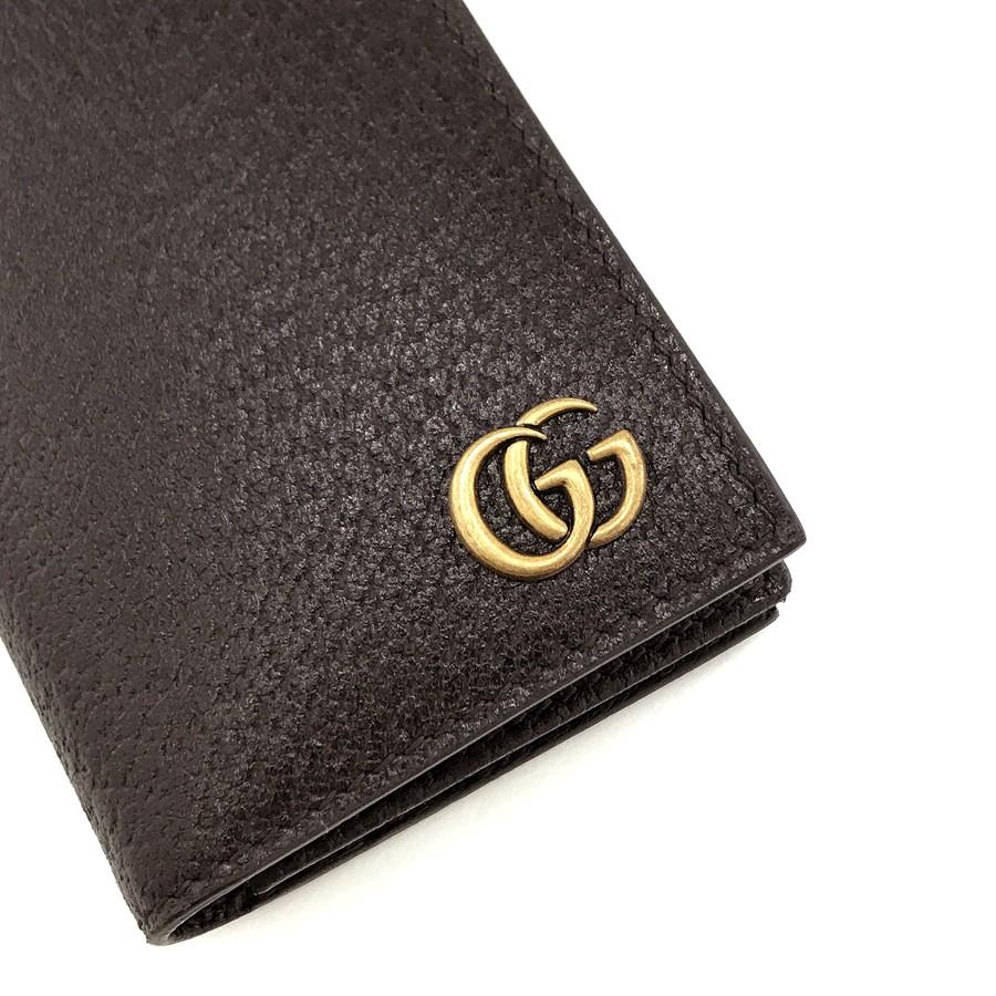 最新作の GUCCI グッチ マーモント GG 名刺入れ カードケース レザー