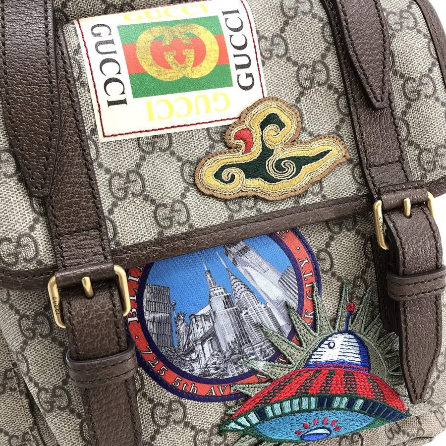 グッチ リュックサック GUCCI バックパック クーリエ アップリケ 