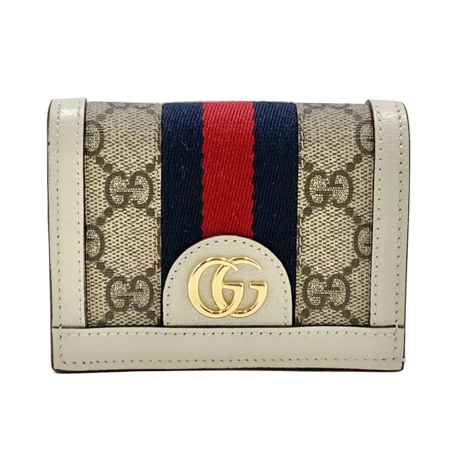 グッチ GUCCI 財布 二つ折り オフィディア カードケース ウォレット GGスプリーム キャンバス ベージュ エボニー ブルー レッド ウェブ  新品 :523155-96iwg-9794:Brand Selection STAGE - 通販 - Yahoo!ショッピング