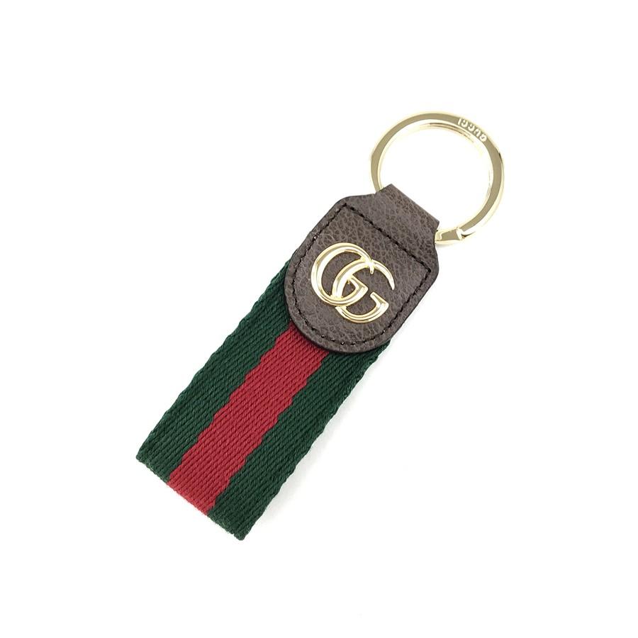 グッチ GUCCI キーホルダー キーリング オフィディア OPHIDIA ブラウン