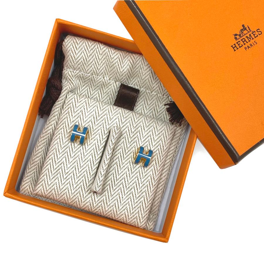 エルメス HERMES ピアス 《 ポップアッシュ ミニ 》 ポップH ゴールド 