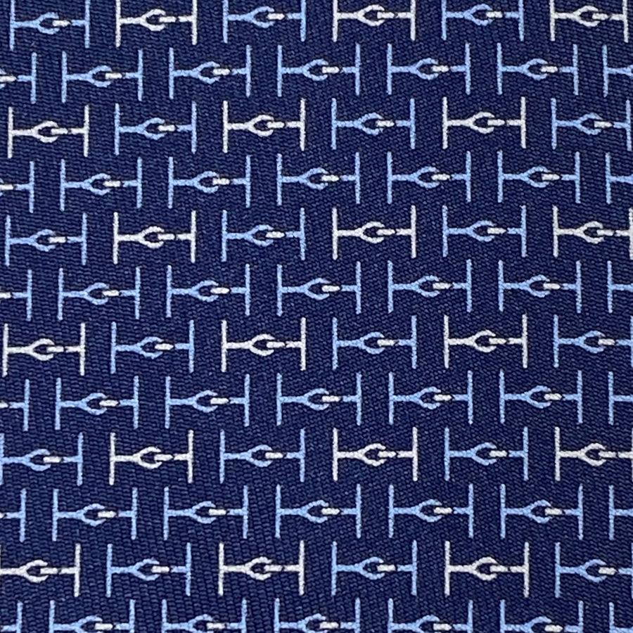 エルメス HERMES ネクタイ シルクツイルタイ ツイルビー 8cm 《H 