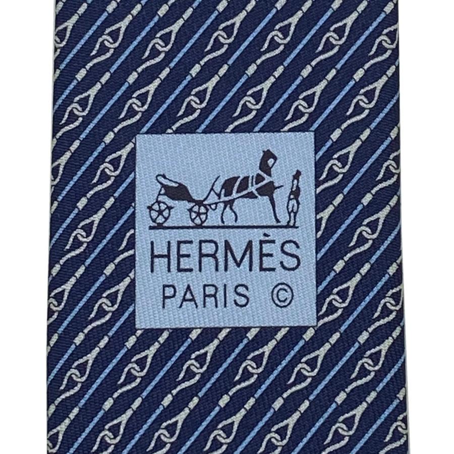 エルメス HERMES ネクタイ シルクツイルタイ ツイルビー 8cm 《H 