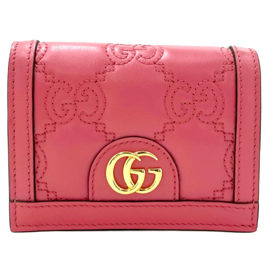 グッチ GUCCI 財布 二つ折り コンパクト GGマトラッセ カードケース 