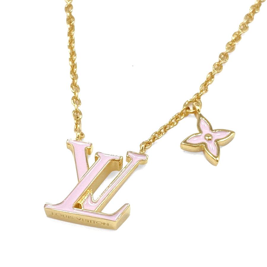 ルイヴィトン LOUIS VUITTON ネックレス コリエ・LV アイコニック  