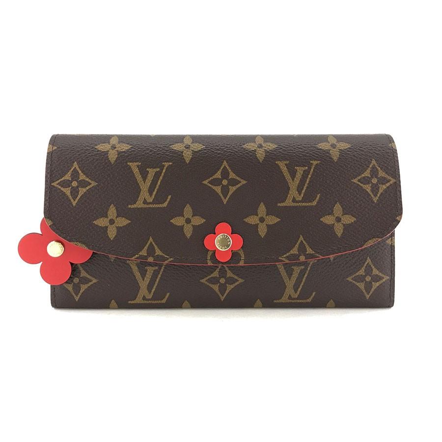 ルイヴィトン LOUIS VUITTON 長財布 フラップ ポルトフォイユ エミリー 