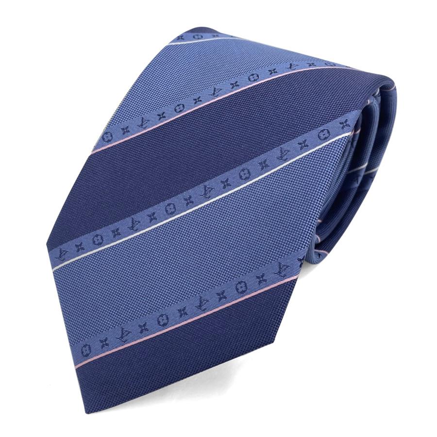 ルイヴィトン LOUIS VUITTON ネクタイ クラヴァット・モノグラム ストライプス 8CM シルク ブルー ネイビー 青 ストライプ  M77833 新品 :m77833:Brand Selection STAGE - 通販 - Yahoo!ショッピング