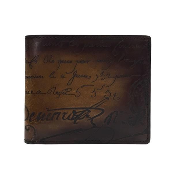 予約販売 二つ折り Berluti 財布 ベルルッティ 小銭入れなし 二つ折り Berluti 財布 ベルルッティ 小銭入れなし N Bis Tobacco V2 Scritto Makore ブラウン メンズ カリグラフィー 財布 Www Solidarite Numerique Fr