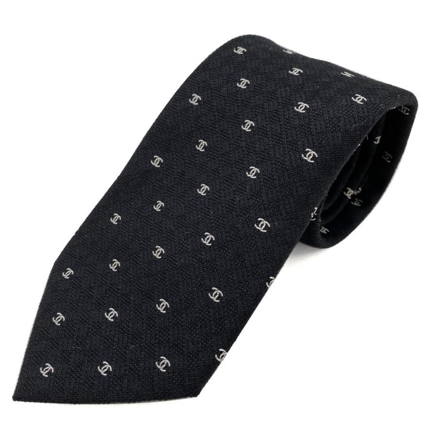 正規品質保証】 CHANEL大人気ロゴモチーフ ネクタイ ココマーク