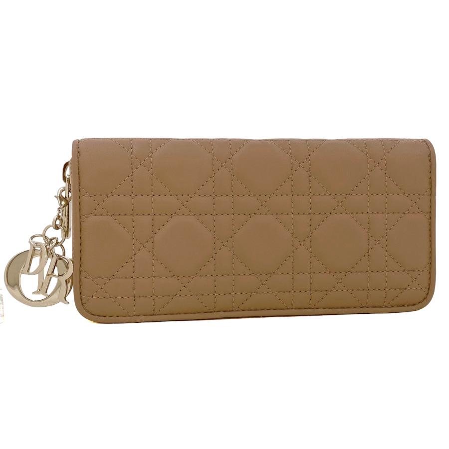 Dior☆Lady Diorウォレット☆ラウンドジップ長財布☆