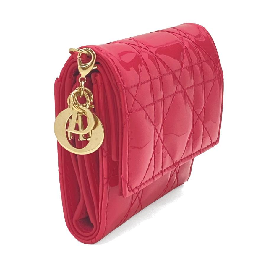 Chiristian Dior クリスチャンディオール 財布 三つ折り LADY DIOR 