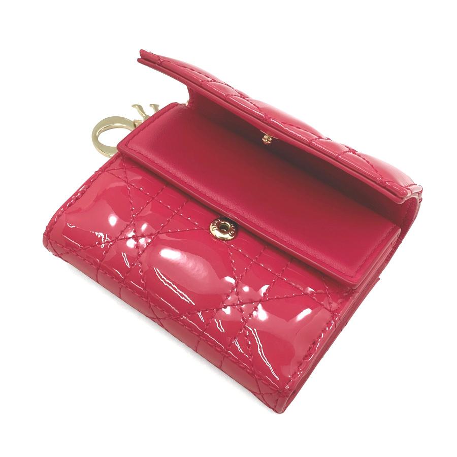 Chiristian Dior クリスチャンディオール 財布 三つ折り LADY DIOR 