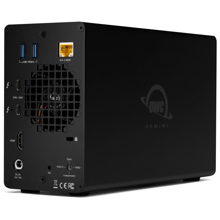 2ベイ外付けハードディスクケース OWC Gemini(Thunderbolt 3 2ベイ外付けハードディスクケース OWC Gemini(Thunderbolt 3