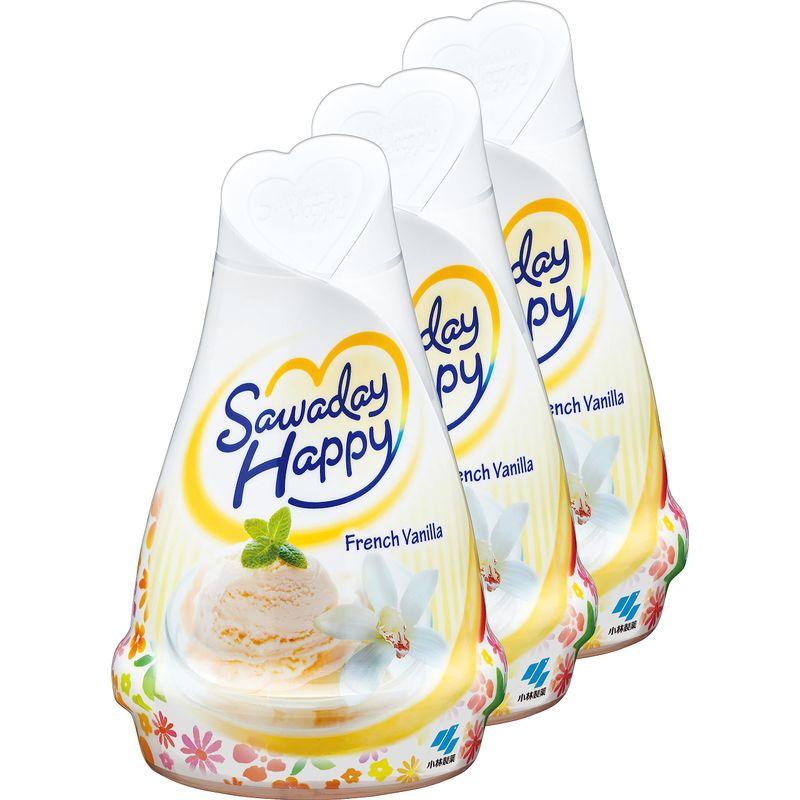 まとめ買いサワデーハッピー 消臭芳香剤 部屋用 フレンチバニラの香り 120g×3個 の商品画像